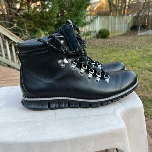 Cole Haan Zerogrand C26254 Men Black EXCELLENT Water Resistant Boot Sz 8 M